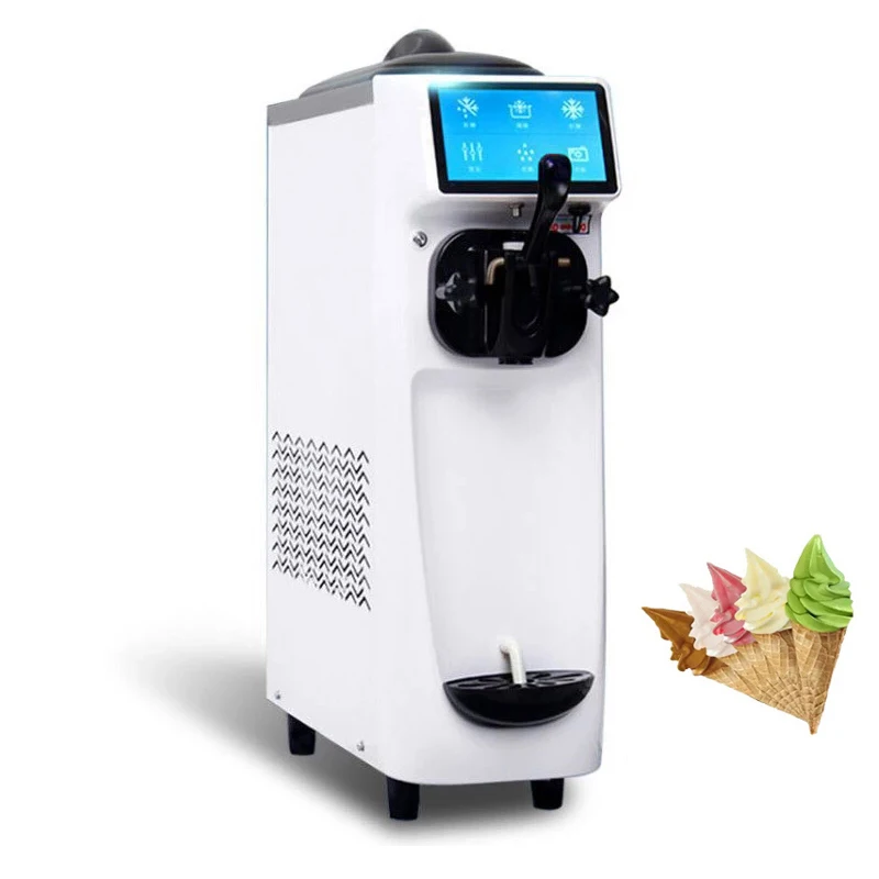 

Commercial Ice Cream Machine Soft Serve Ice Cream Sundae Maker Cold Dessert