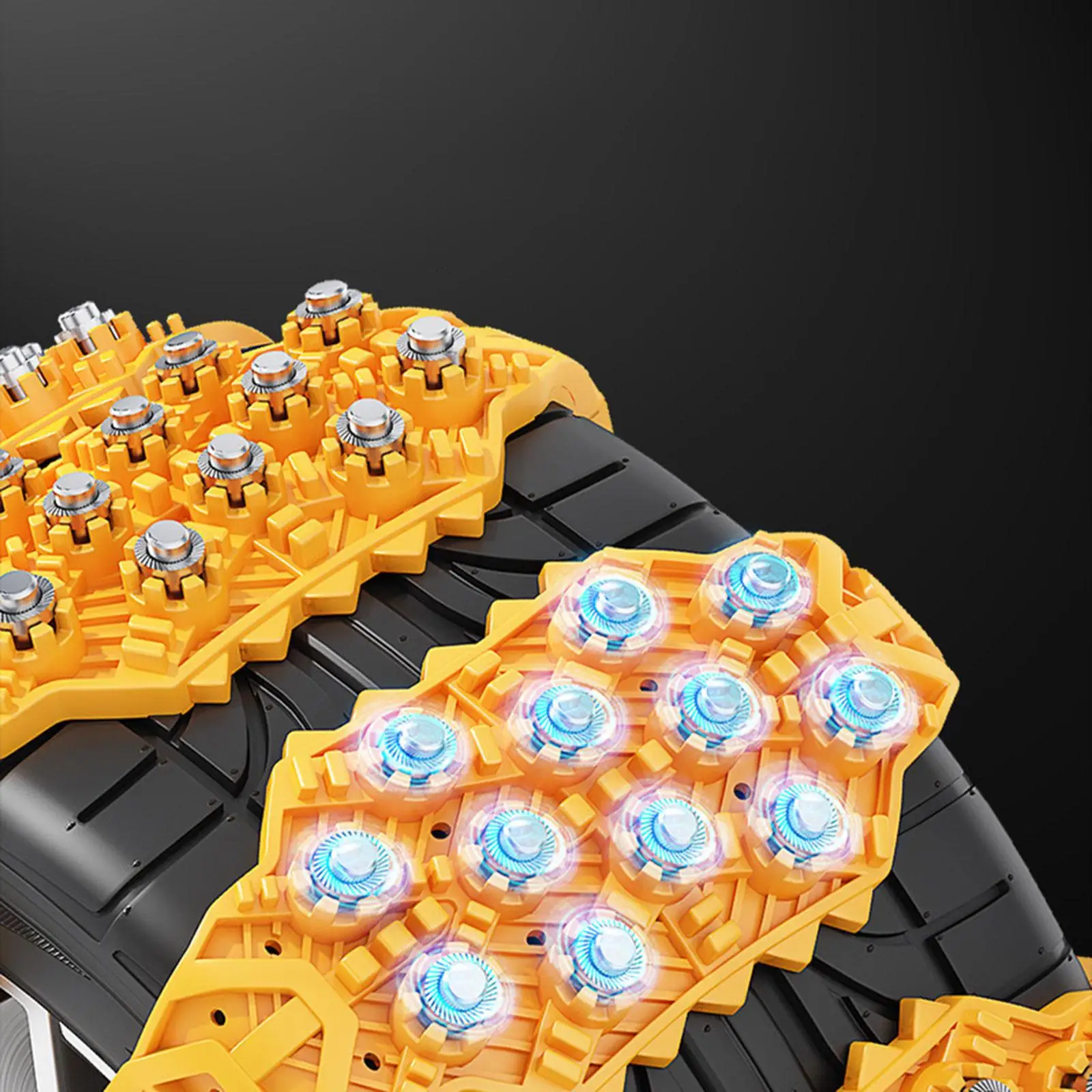 15.75x4.33' Car Snow Chain Anti Skid Chain Wheel Outdoor Emergency Tire for sedan vehicle SUV Truck Safe Driving