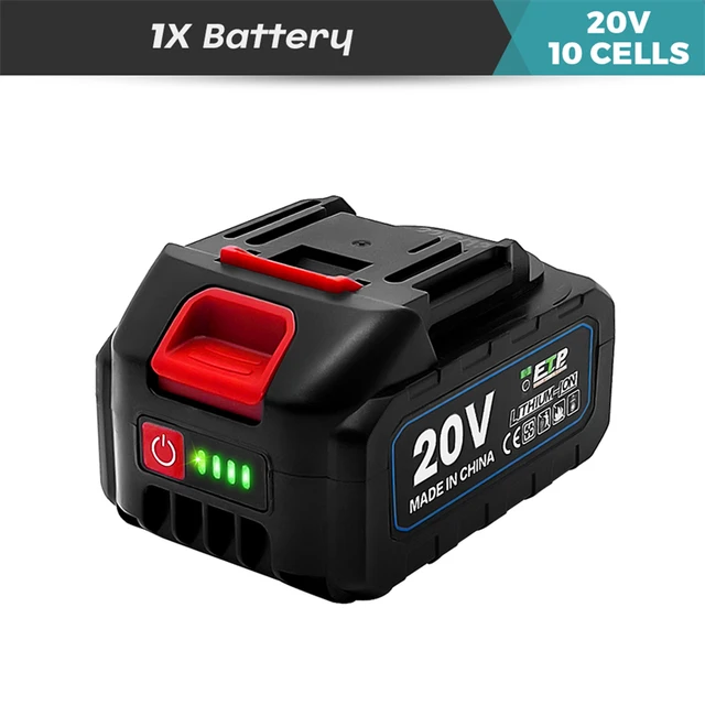 10 cells battery