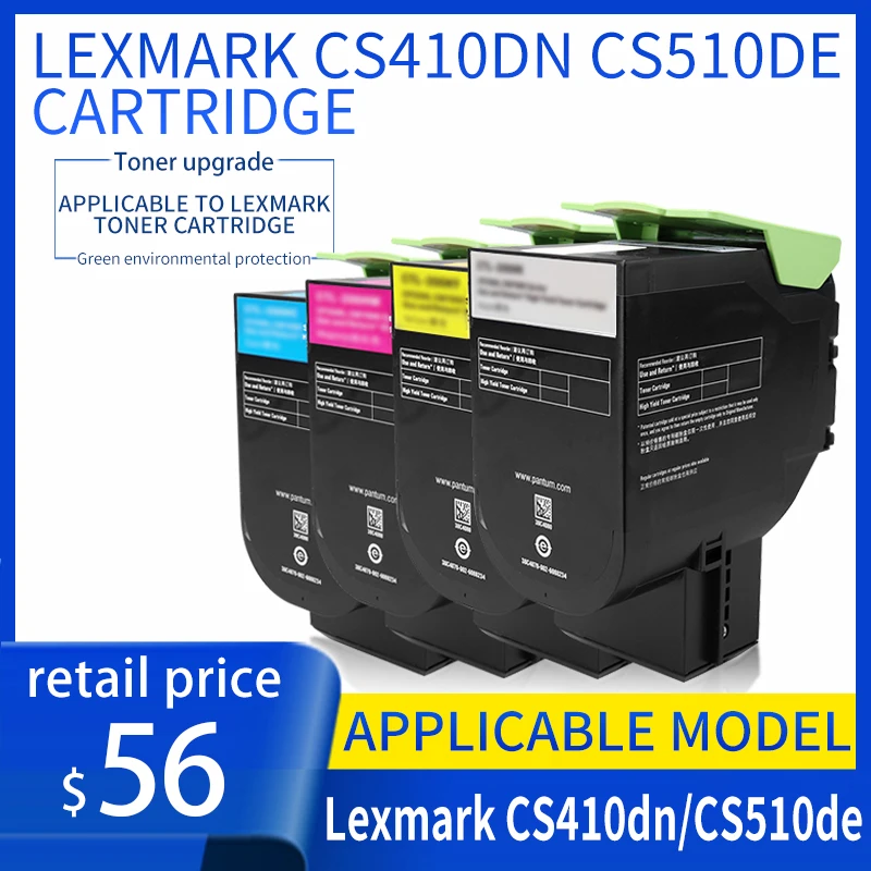 

Тонер-картридж Lexmark cs410dn cs510de для телефона, картридж с тонером для цветного лазерного принтера