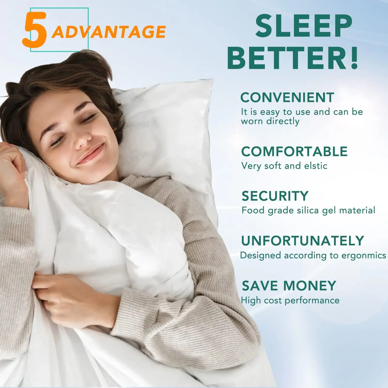 Anti Snoring Device Nose Clip vent blocker Silicone Snore Stop ring silent snore sleep Aid Night Sleeping Apnea Guard Night 6