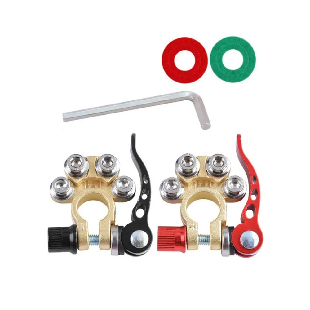 1SetCarBatteryTerminalQuickDisconnectAutoCablesConnectorsWire