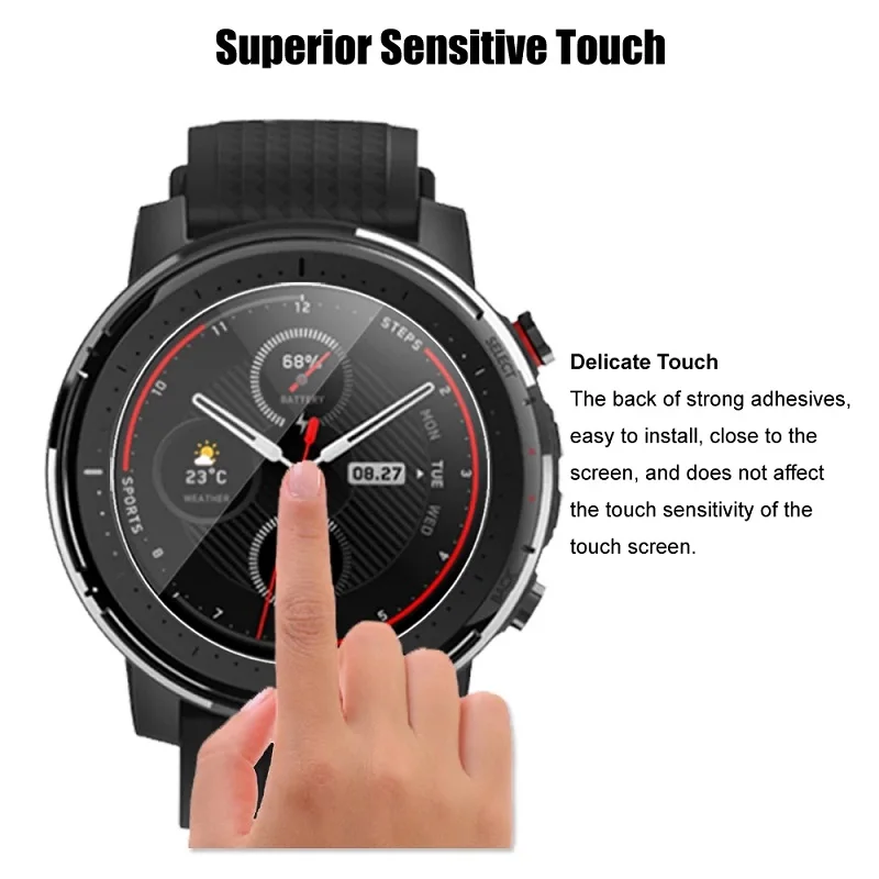 Tempered Glass for Smart Watch Smartwatch Screen Protector Film Diameter 38MM 37MM 36MM 35MM