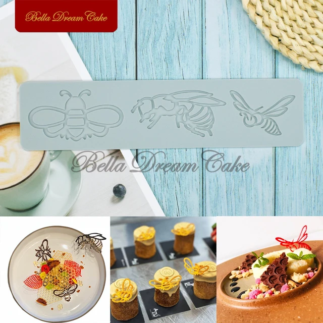 Stampo In Silicone Per Decorazione Torte - Motivo Pizzo Con 2 Fori Lisca Di Pesce