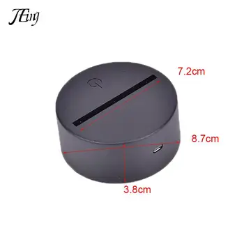 3D LED 야간 조명 7 색 조명 기본 램프 홀더, USB 케이블 터치 램프 베이스