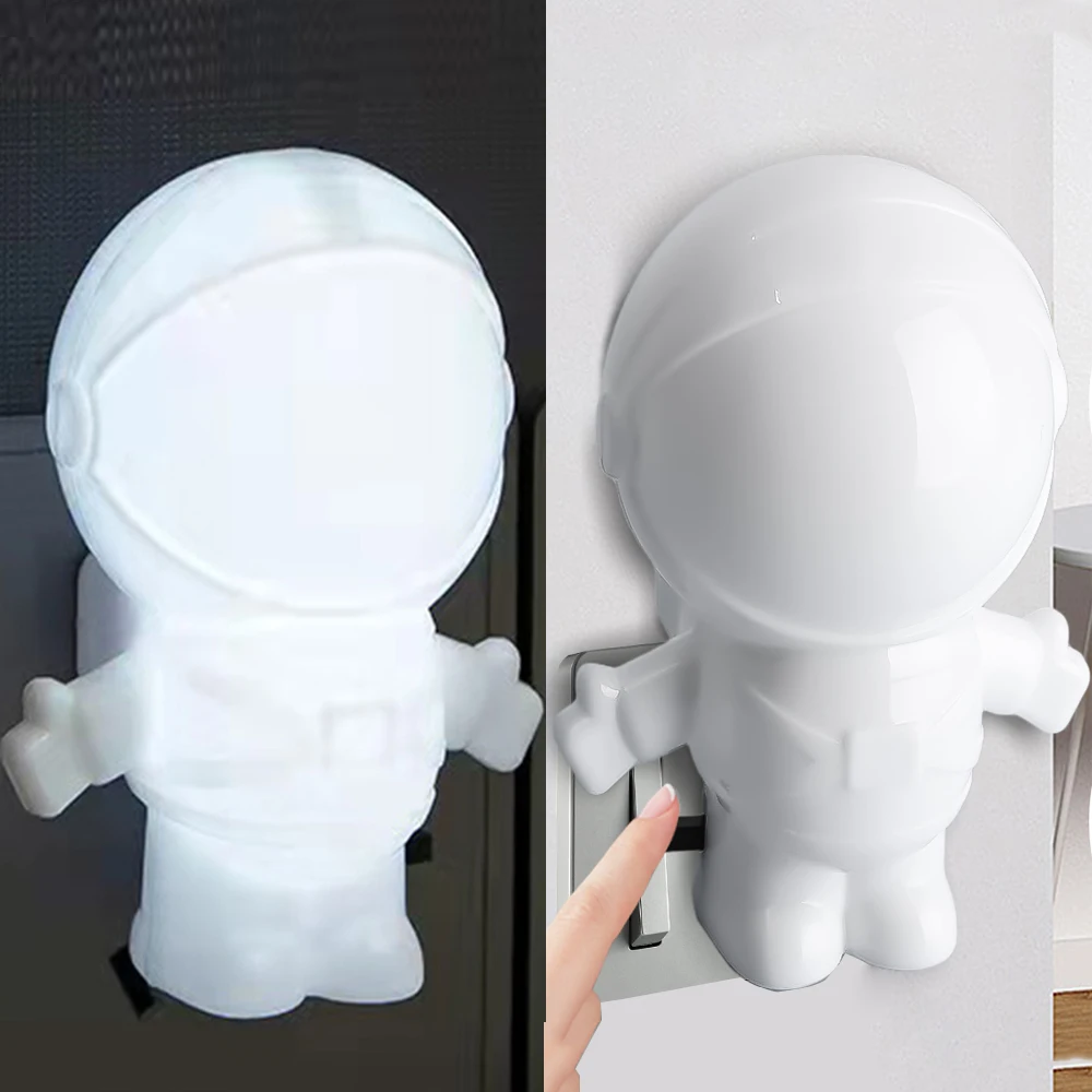 

Bedside Table Lamp Astronaut Night Light Plug In Charging Home Decor Bedroom Decorative Lights At Night Luminaires Room Lamps