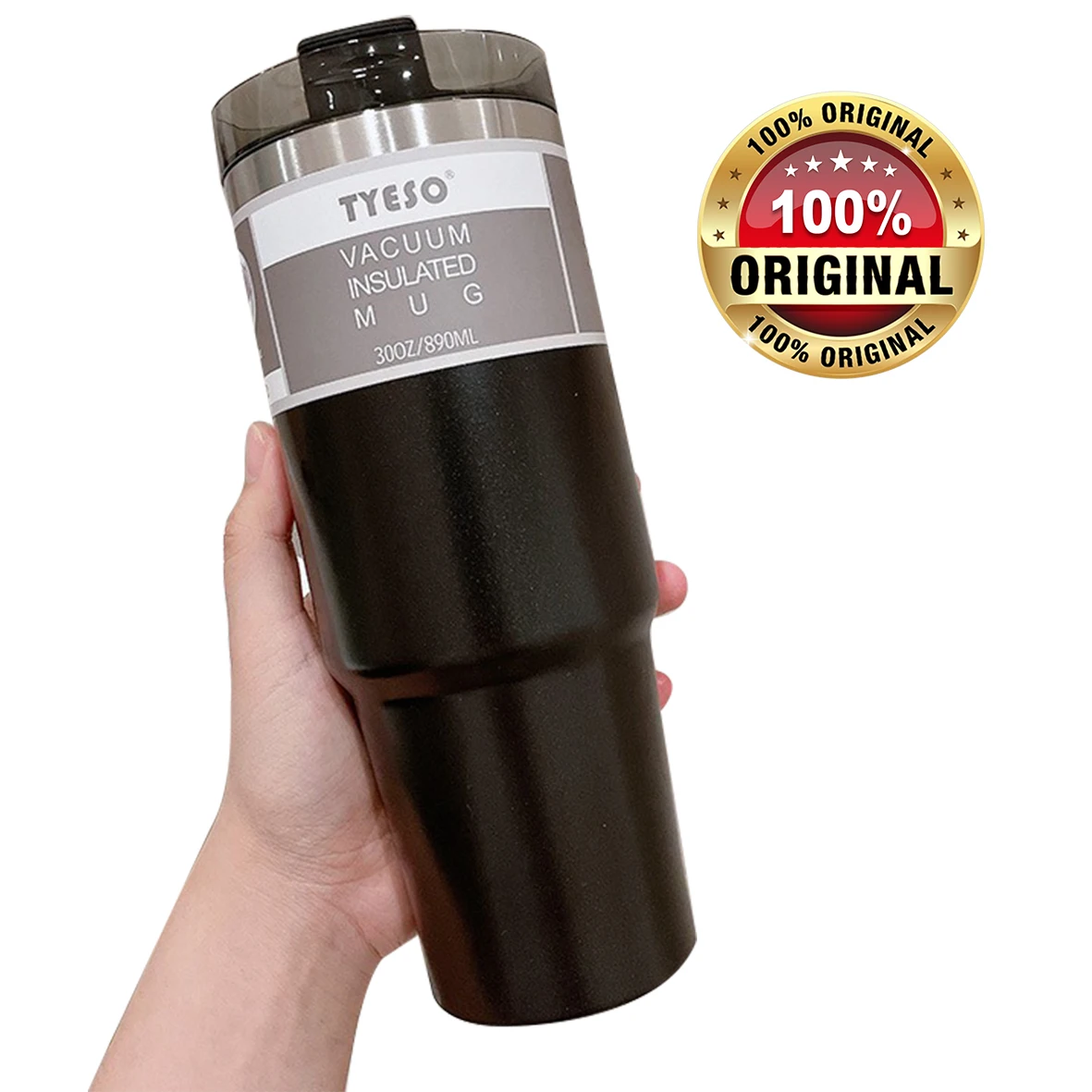 

TYESO Thermal Cup thermos water bottle for Coffee Mug Stainless Steel Vacuum Flask Tumbler with Straw Travel insulated Drinkware