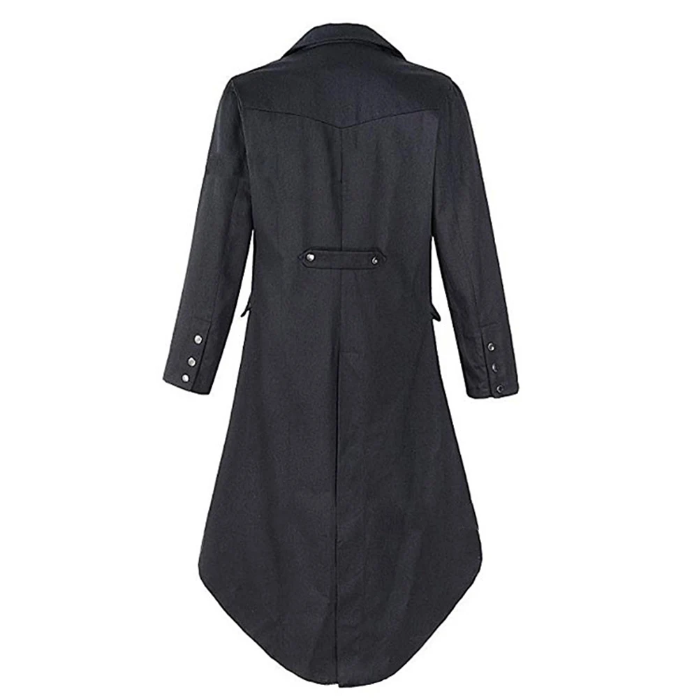 Medieval Coat Tailcoat Victorian Winter Collared Gentleman Gothic Long Sleeve Mens Regular Renaissance Spring New