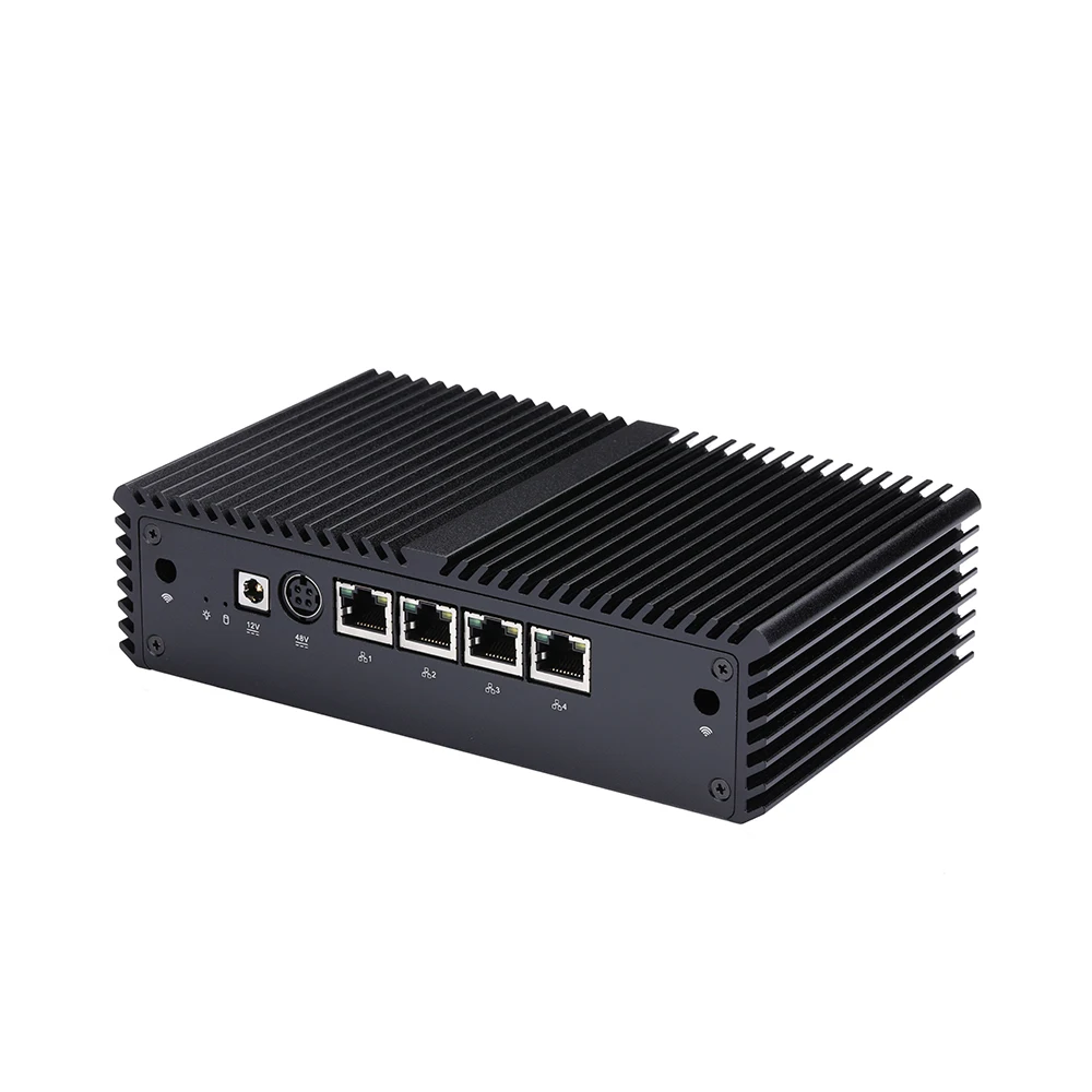 Qotom Mini PC Q710G4-S05 with J3455 Quad Core 4 Gigabit NIC Support POE Fanless Computer 3