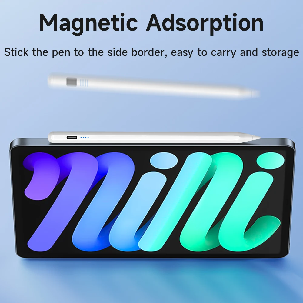 para Apple Pencil Ipad Caneta Caneta de Rejeição Palma Stylus para Ipad Pro Mini ar 2023 2023 20232023 2023 para Apple Caneta Ipad Lápis - Imagem 4