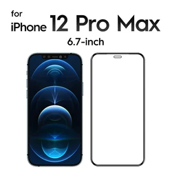 Premium Full Cover Tempered Glass Screen Protector - HD Clarity - High Definition (iPhone 12 Pro Max)