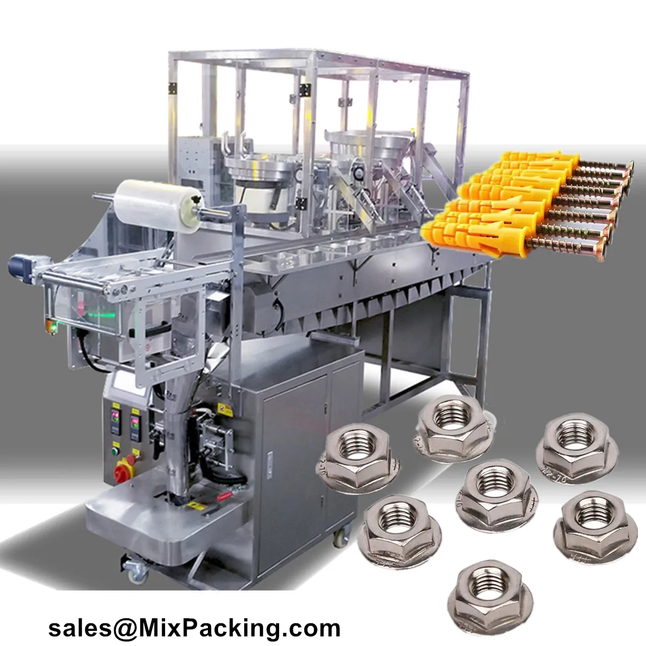 Nut Bolt Screw Camphor Hardware Vibration Plate Counting Packing Machine