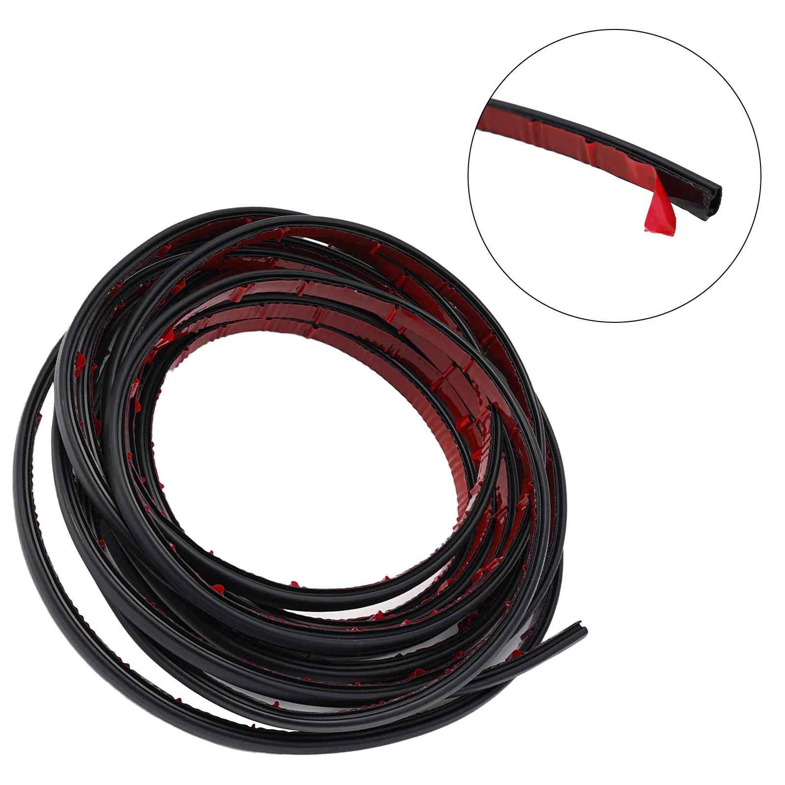 

Weather Stripping Sealing Strip Security Door 19.7Feet Door Black Soundproofing White Concrete Blocks Self-adhesive Type