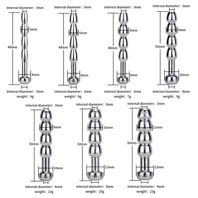 Penis/rod Stimulator Plug Urethral Catheter Sound Urethral Dilation Male Mastuburator 5-11mm Stock Sex Toys For Men