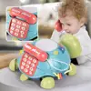Multifunctional Crawling Turtle Telephone Baby Toy Puzzle Early Education Story Machine Musical Toy 6 Months Infant Baby Gifts 2