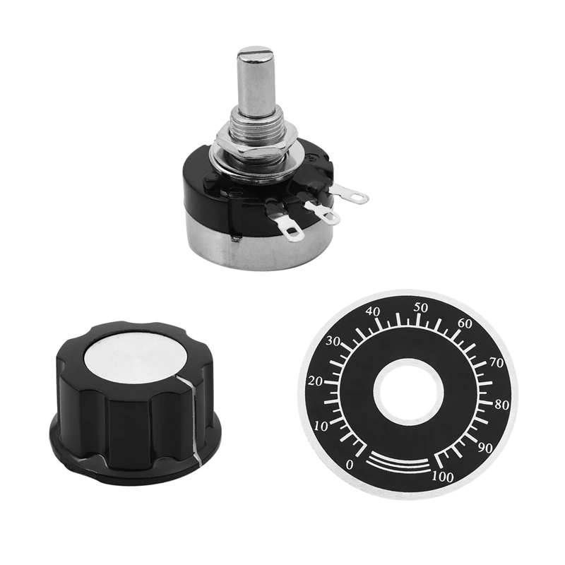 

Rotary Carbon Potentiometer With Diameter With Knob, RV24YN 20S B103 10K Ohm