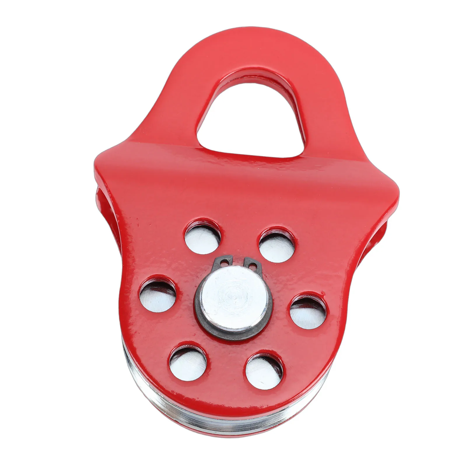 Windenrolle, 3 Tonnen, robuster Bergungswinden-Schnappblock, 6613,87 lbs Kapazität, Abschlepprollenblock für LKW, Traktor, ATV, UTV, Rot – Detail 7