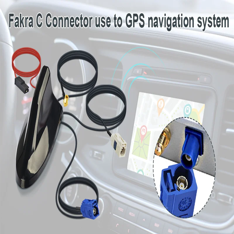 Car Roof Top Shark Fin Antenna GPS DAB FM AM Amplifier