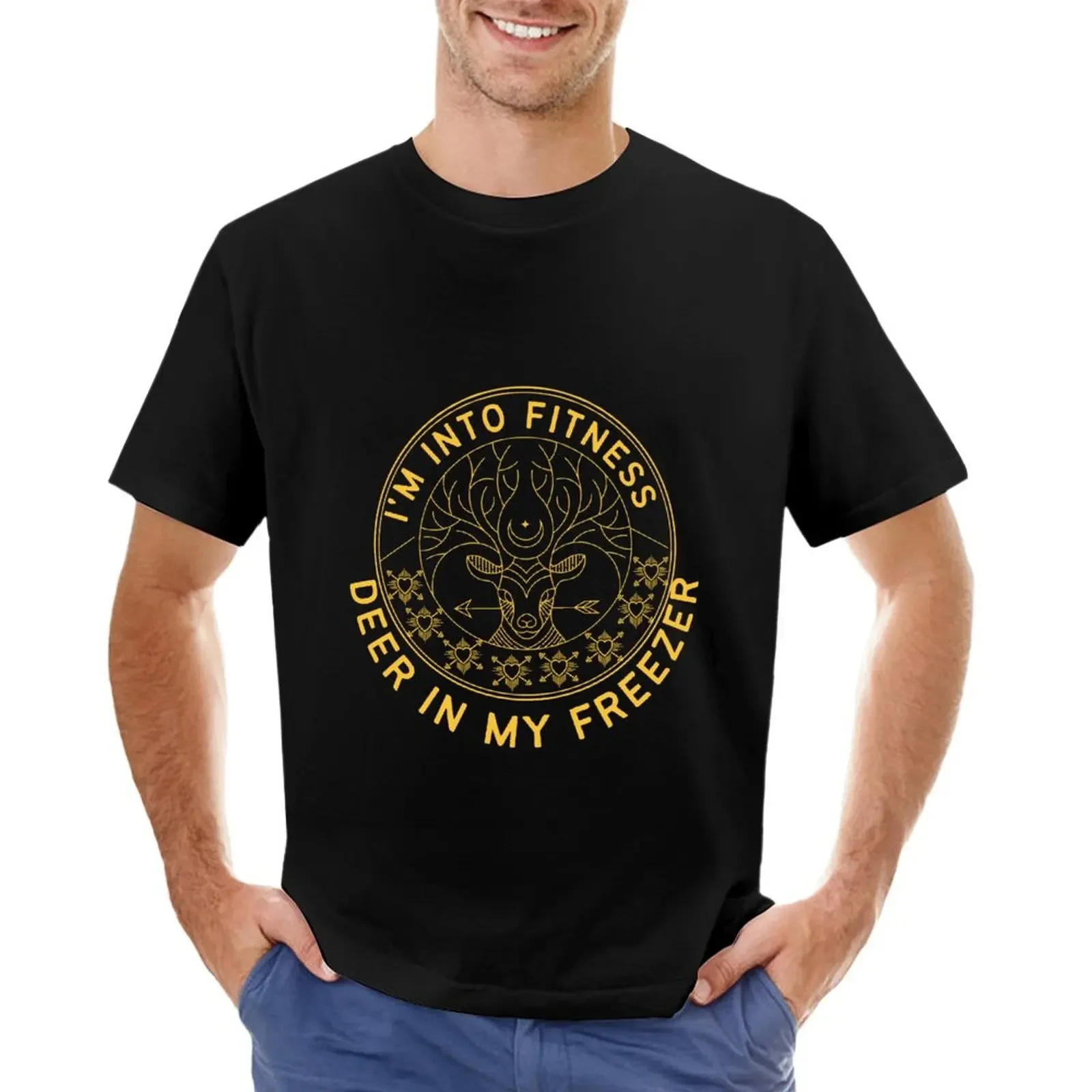 

I'm into Fitness Fit'ness Deer in My Freezer Shirt - Funny Workout and Hunting Apparel Unisex Hoodie T-shirt