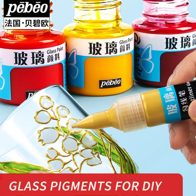 20ml Pebeo Glass Paint Transparent, Water-based Intermixable Glass Paint in  Glossy, Shimmer and Frosted Finishes Dry Naturally - AliExpress