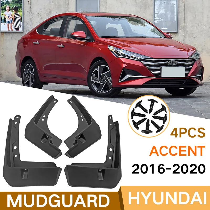 

Mud Flaps For 16-20 Hyundai ACCENT MudFlaps Front Rear Fender Car Accessories