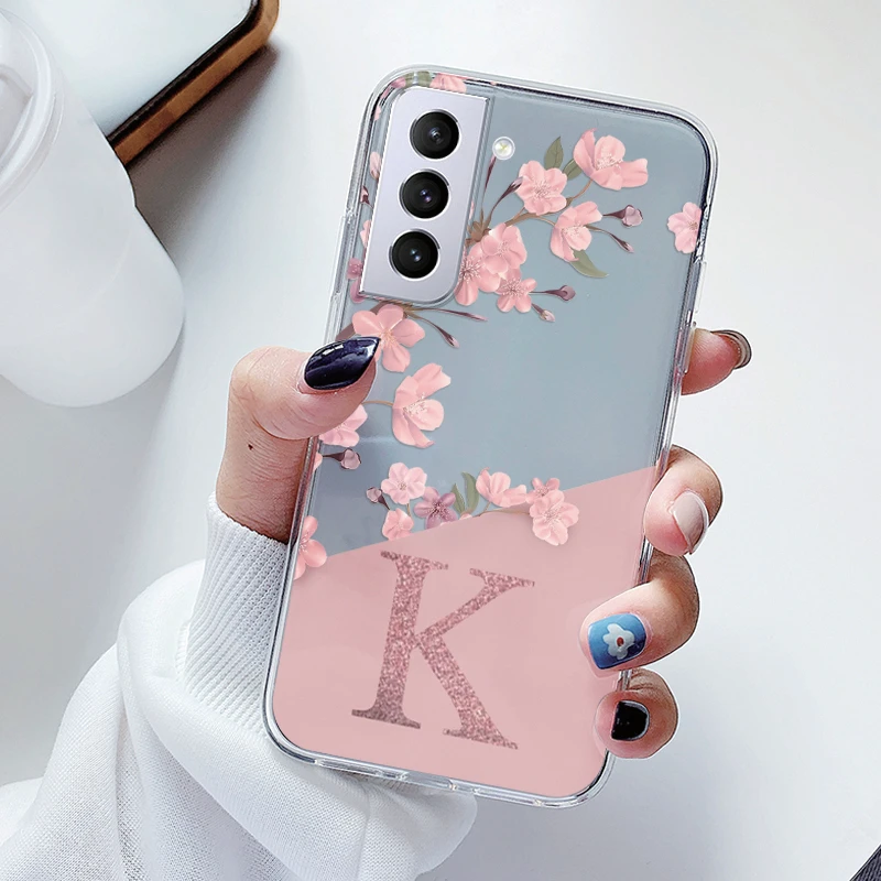 Luxury A-Z Letters Transparent Soft Slim Back Cover Case