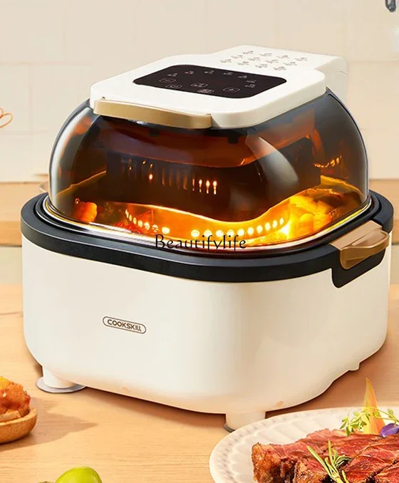 High-grade air fryer household non-stick liner 6L large-capacity visual oven