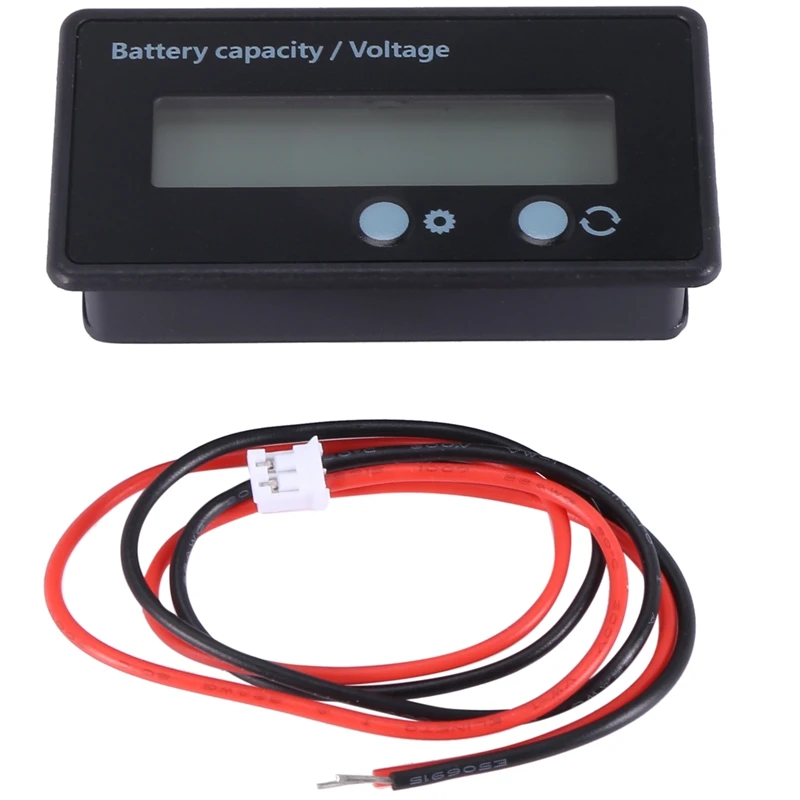 A82I-LCD Battery Capacity Gauge Meter 12V/24V/36V/48V Lead Acid Battery Status Indicator,Lithium Capacity Tester