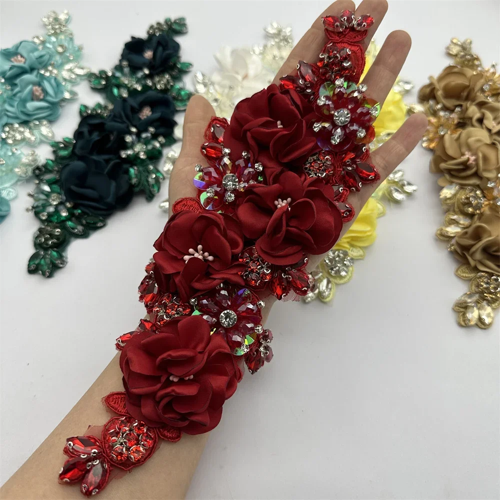 Description Picture 2 of item1pcs crafts accessories 3d flower sewing christmas materials for DIY