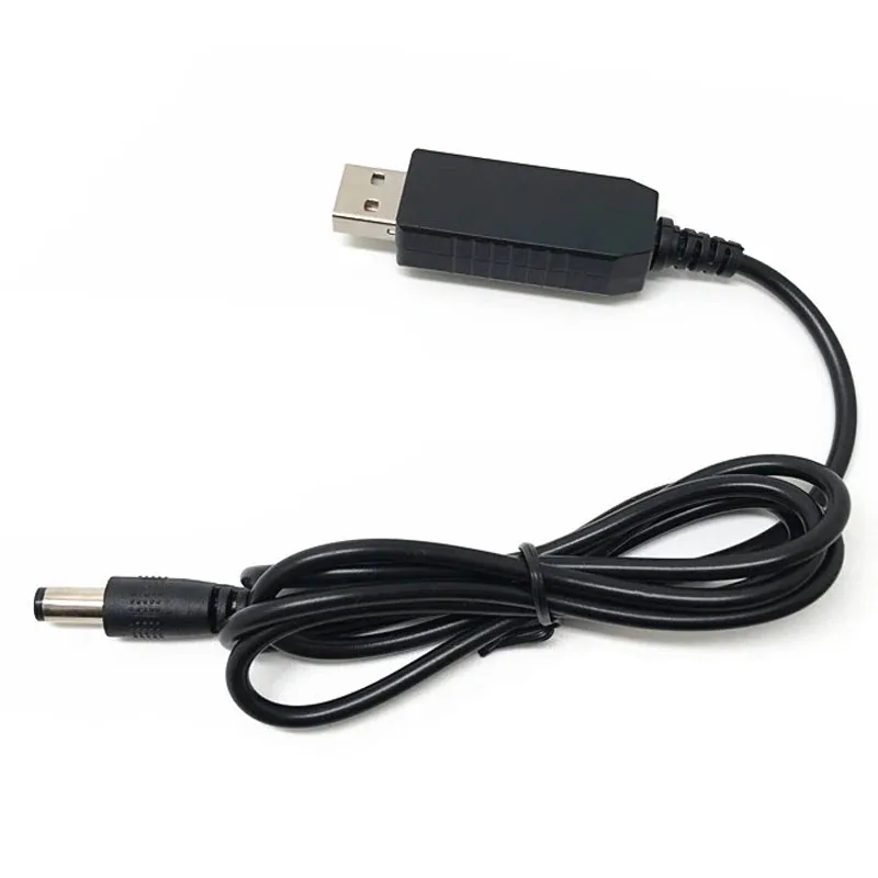 USB 전원 부스트 라인 DC 5V를 DC 8.4V/9V/12V/12.6V로 승압하는 모듈 USB 컨버터 어댑터 전원 연장 케이블 2.1x5.5mm
