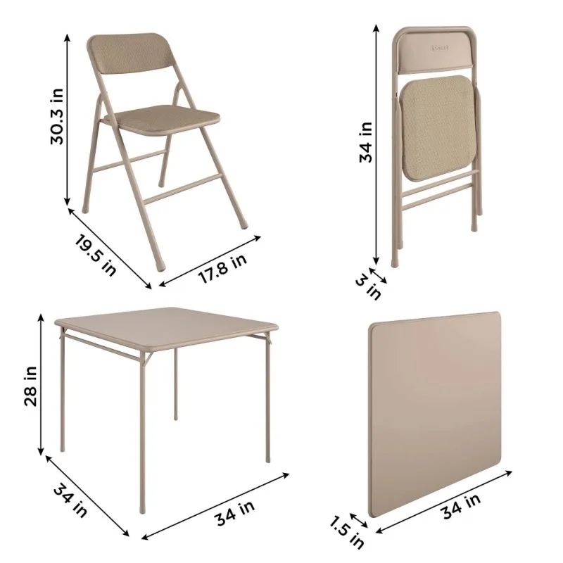 Cosco card table sale and padded chairs