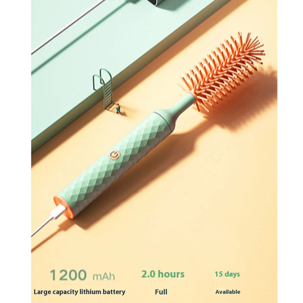 Portable 3-in-1 Electric Silicone Bottle Brush Cleaner Set