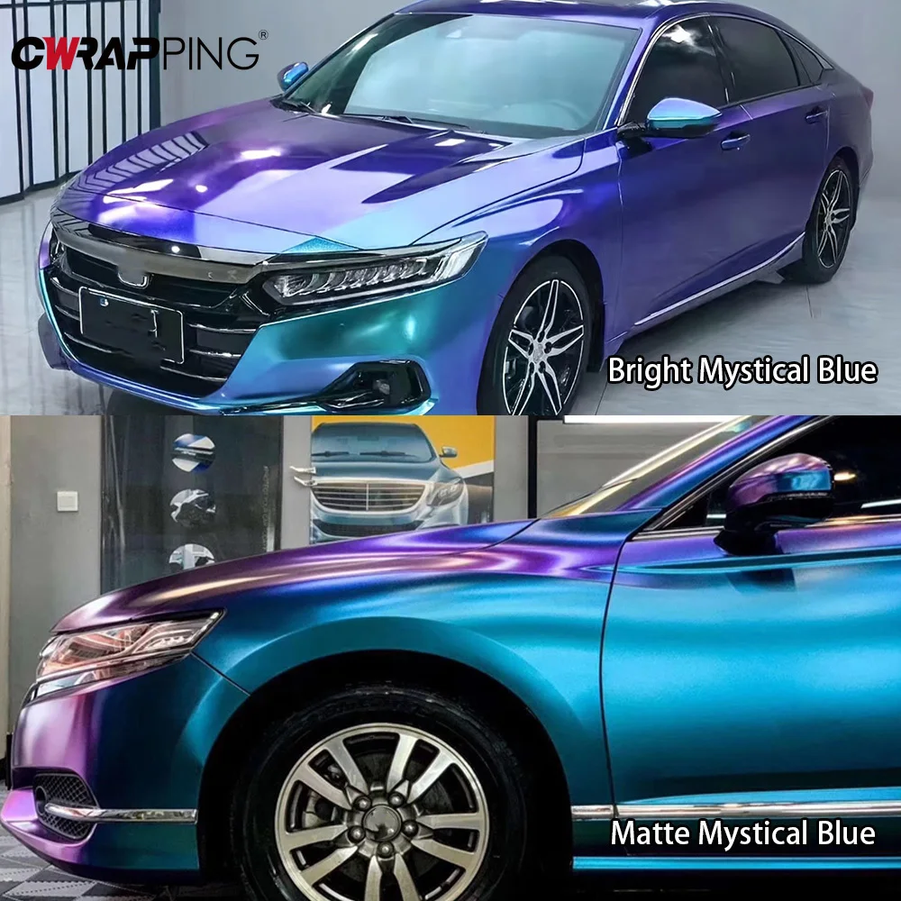 Sparkle Metallic Chameleon Vinyl Wrap Film Roll Purple To Blue Car Adhesive Vinyl Motorcycle Decal Wrapping Car Film Covering