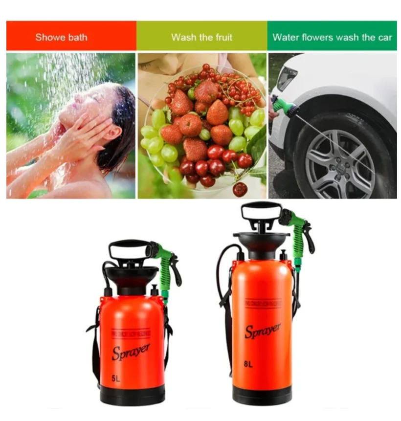 58LCarWashingSmallSprayerPortableOutdoorCampingShowerMulti
