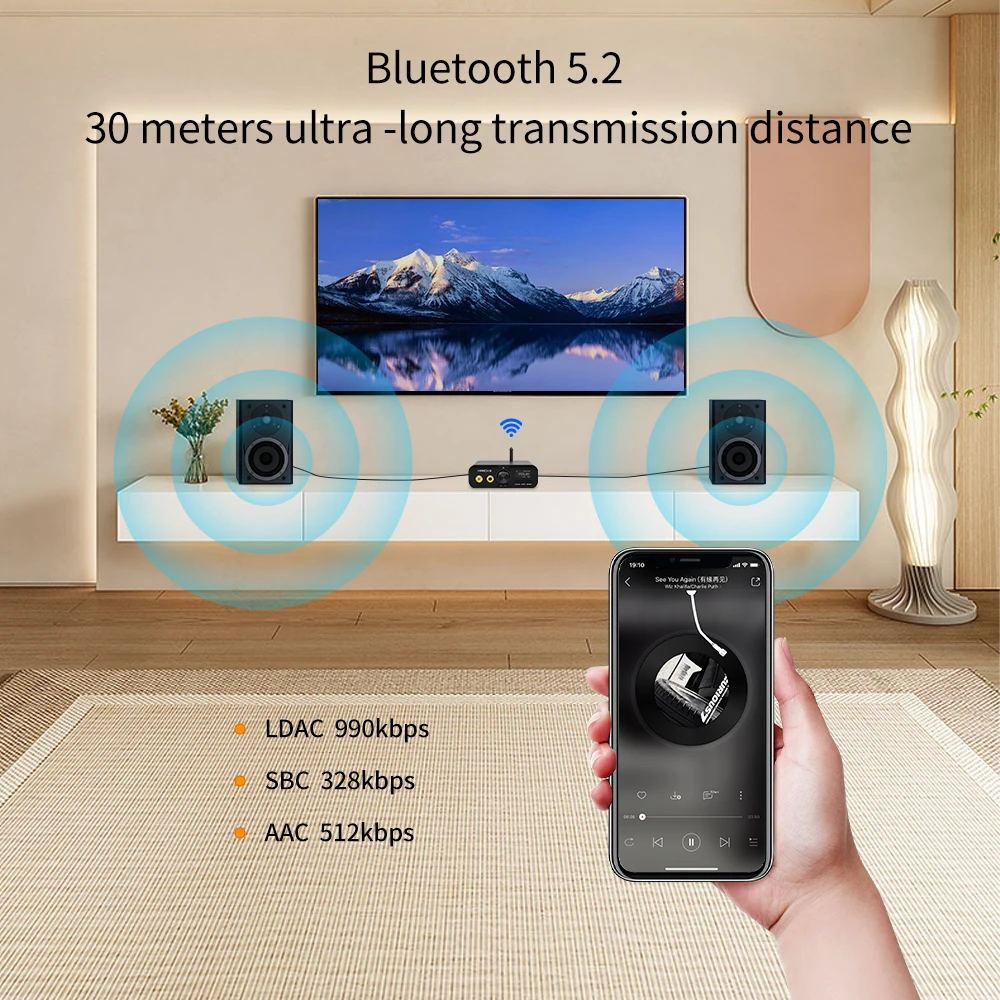 Headphone amplifier audio converter amplifier TempoTec M3 HIFI USB DAC Bluetooth DAC