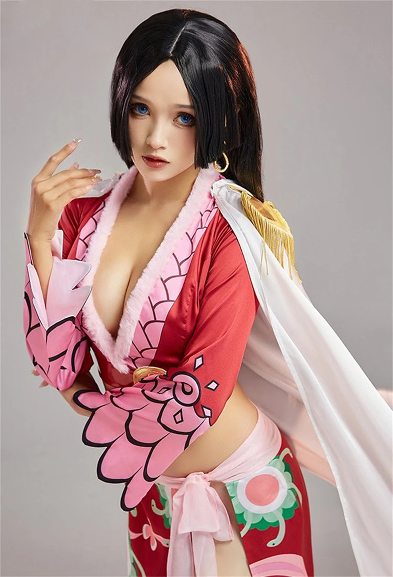 One Piece: Boa Hancock | Red Dress Cosplay Costume 26 One Piece Boa Hancock Red Dress Cosplay Costume