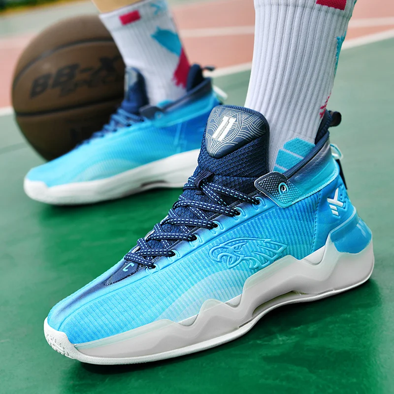 

Высококачественные Брендовые мужские баскетбольные кроссовки дышащая Профессиональная баскетбольная обувь мужские светящиеся кроссовки женские спортивные кроссовки