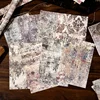 40 pieces Material paper dappled dream literary colorful retro handbook material decorative backing paper collage Note 4 Choices 4