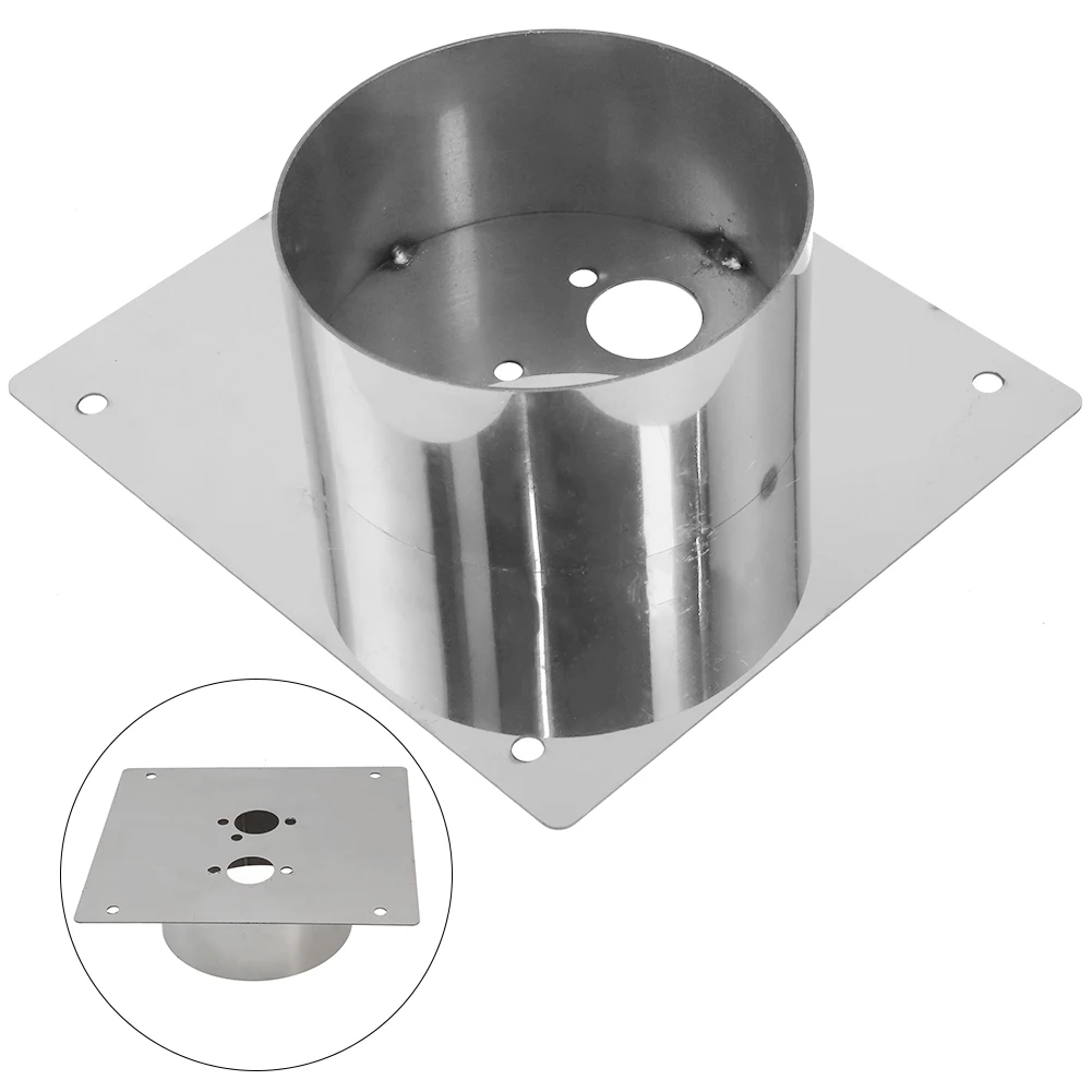 

1×Diesel Heater Mounting Plate Stainless Steel 60mm Turret Planar Air Diesel Parking Heater Base Mounting Brackets Floor Plate-