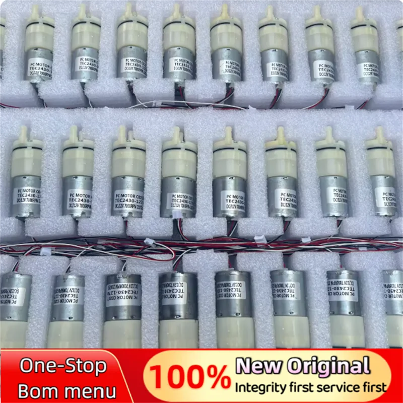 2pcs 2430 브러시리스 모터 마이크로 브러시리스 진공 펌프 샘플링 펌프 산소 공급 펌프 DC12V PWM 제어 흐름 TEC2430-1270