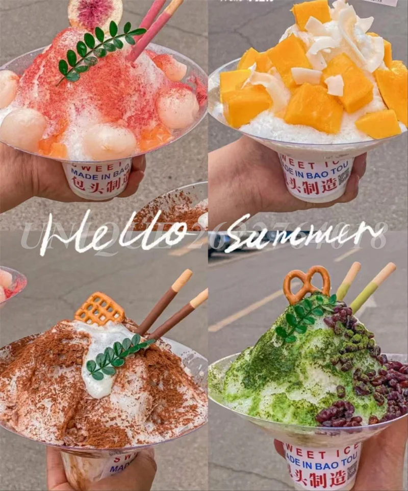 Commercial Air Cooling Snow Ice Maker Shaver Maker Europe Snowflake Ice Korea Bingsu Machine Snowflake Shaving