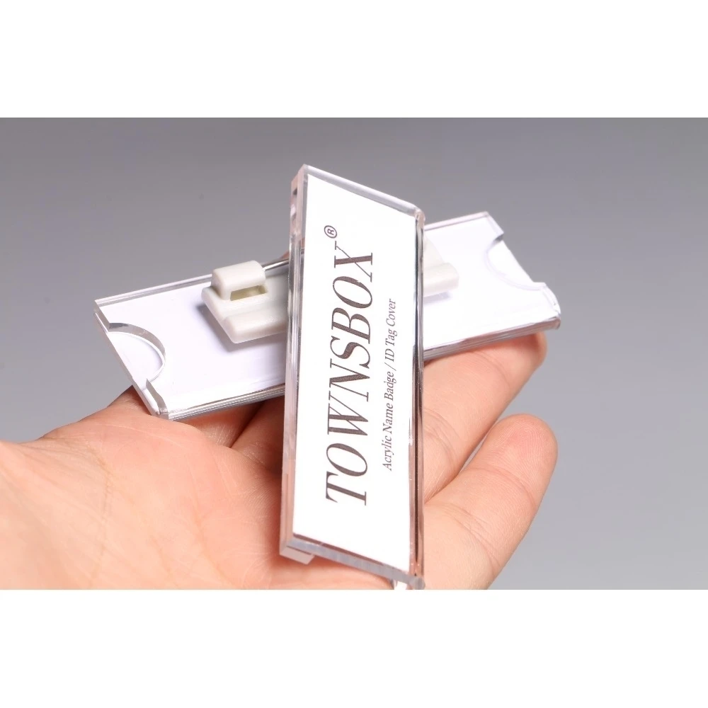 Id Tag Holder Acrylic Card Magnet Badge Fasteners,id tag holder