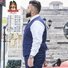 2025 Plus Size Suit Vest Men Solid Color Single Breasted Waistcoat For Host Groom Groomsmen Grey Black Navy Waist Coat 9XL 5