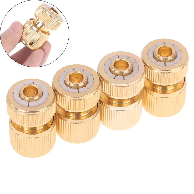 New Copper High Pressure Quick Hose Coupling For Garden Irrigation Connector 1/2" Car Washer Water Gun Hydraulic Couplers 1/3Pcs
