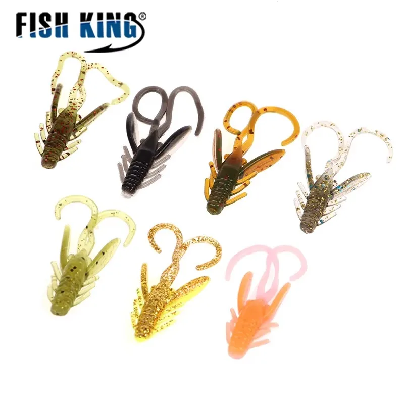 NGB 20PCS Weiche Angeln Lockt 4CM Garnelen Geschmack Crankbait Würmer Künstliche Köder Wobbler Angelgerät – Detail 1