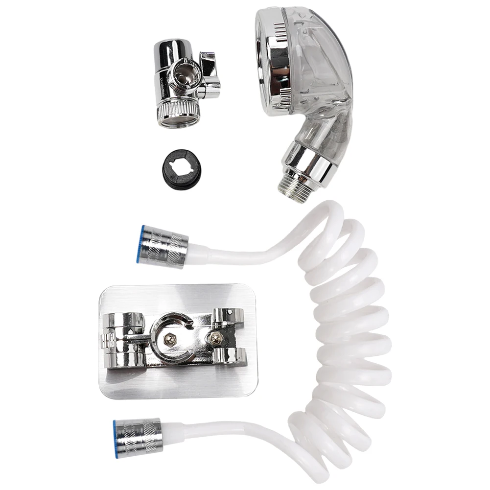 Shower Faucet Shower Faucet Set Hose Handheld Shower Head Spray Tap Attachment Sprayer Sink Bathroom Fixture Wall Mounted ABS Sprayers
