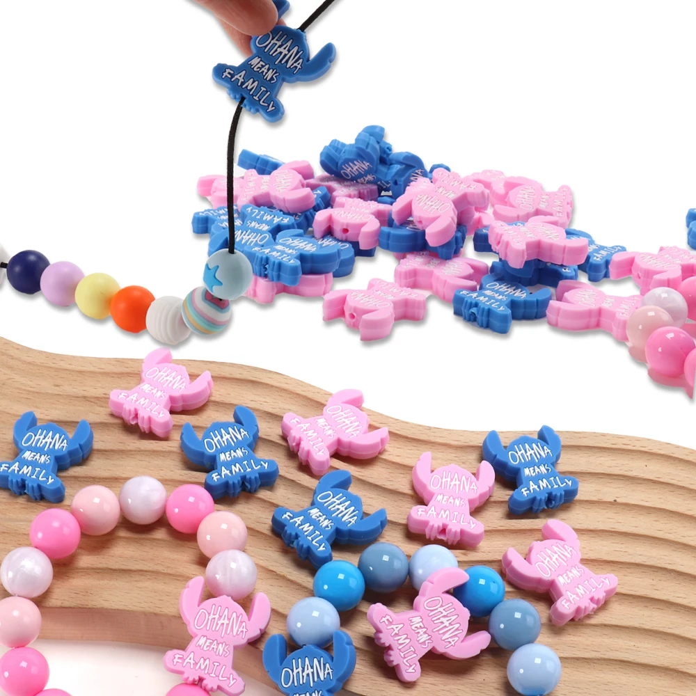 SUNNYCLUE 60 Pièces DIY 8 Ensembles Stylo à Perles Avec Perles Animal Mignon Silicone Focales Kit De Fabrication De Stylos Fournitures à Bille Encre Noire Ensemble