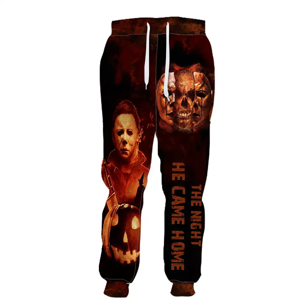 Halloween Horror Terror Movie Cosplay Michael Myers Jason 3DPrint Men/Women Streetwear Joggers Pants Funny Casual Trousers X1 3