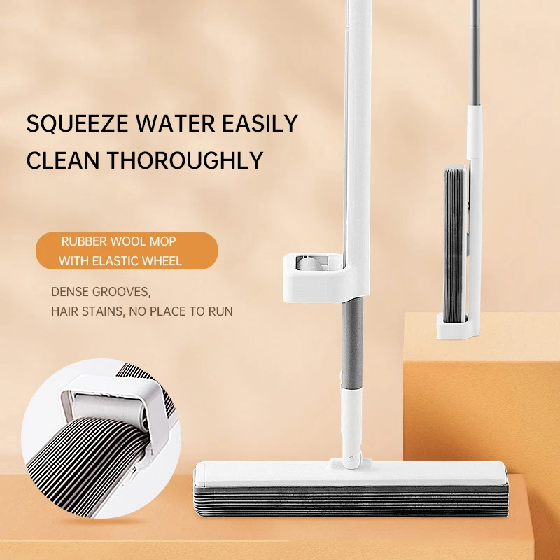 2022 New Cotton Mop 360 Squeezing Water Comes With Cleaning Function 
