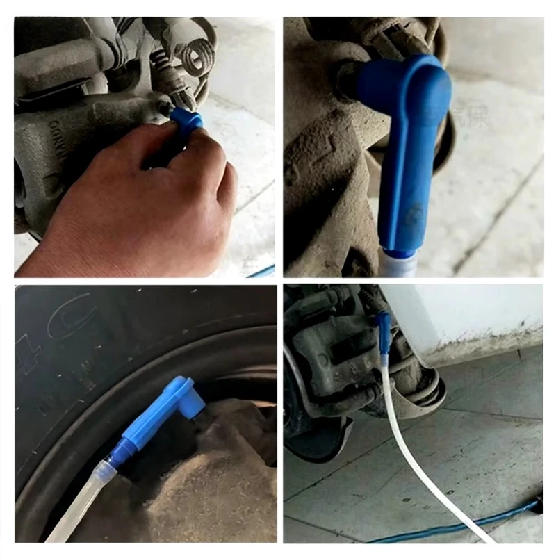Car Brake Fluid Oil Exchange Pump Empty Drained Oil Bleeder Auto Brake Tool Connector Pumping Pipe Filling Equipment